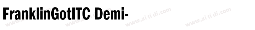FranklinGotITC Demi字体转换